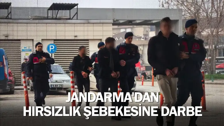 İnegöl'de Jandarma'dan hırsızlık şebekesine darbe