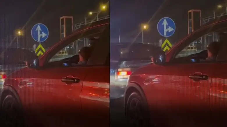 Trafikte Tepki Çeken Görüntü: 2 Yaşındaki Çocuk Direksiyon Başında