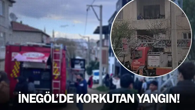 İnegöl'de korkutan yangın!