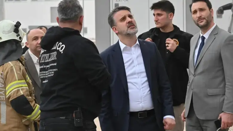 Biba, İnegöl'de yangın bölgesinde incelemelerde bulundu