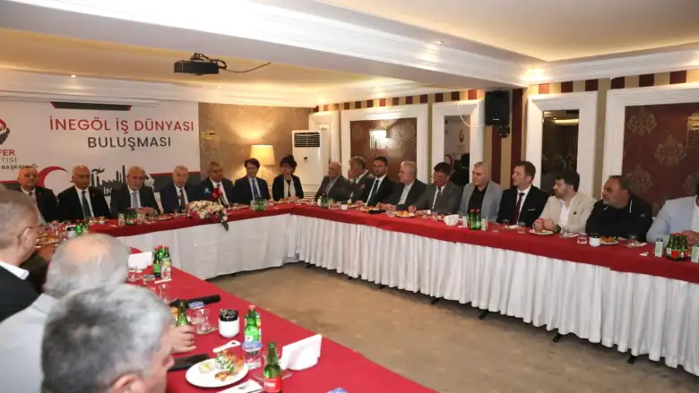 Ümit Özdağ İnegöl'de İş Dünyasıyla Buluştu