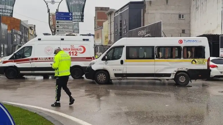 İnegöl'de korkutan kaza