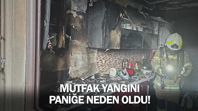 İnegöl'de mutfak yangını paniğe neden oldu!