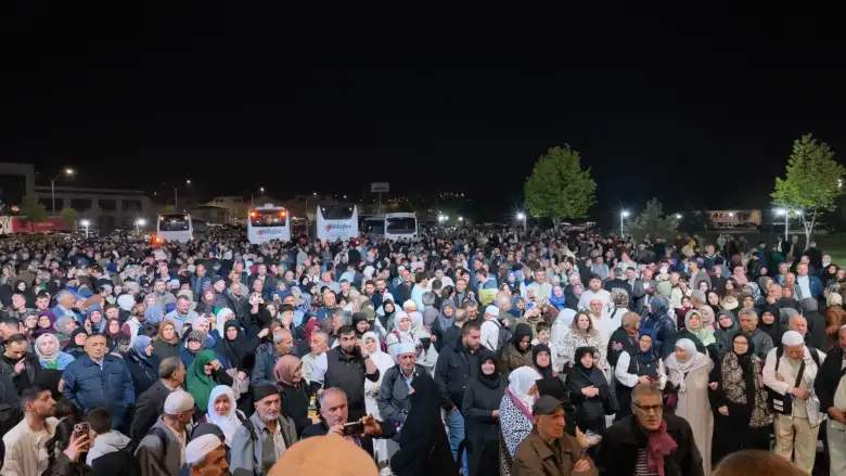 İnegöl'de hacı adayları dualarla uğurlandı
