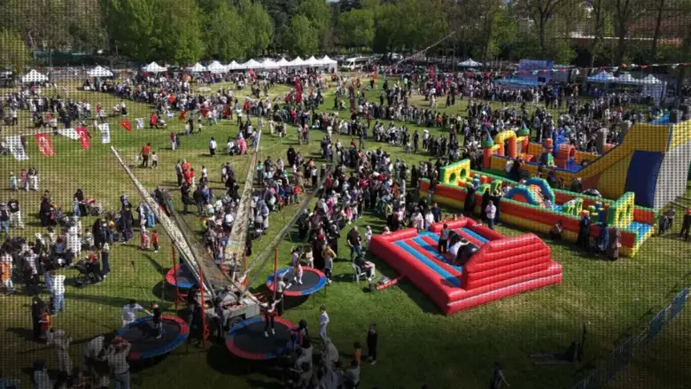 İnegöl'de 23 Nisan coşkusu hafta sonu da devam etti