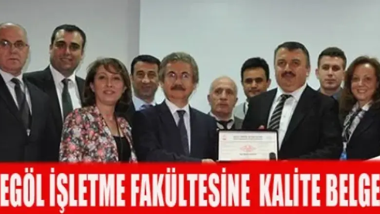 İşletme Fakültesine TSE Kalite Belgesi