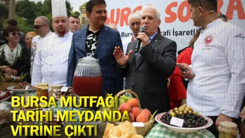 Bursa mutfağı, tarihi meydanda vitrine çıktı