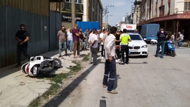 Motosiklet sürücüsü ölümden döndü!