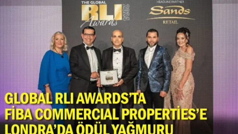 Global RLI Awards’ta Fiba Commercial Properties’e Londra’da ödül yağmuru