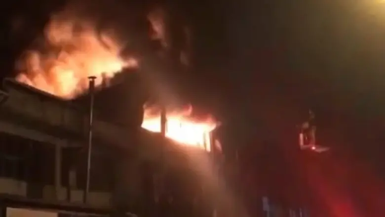 İnegöl'de mobilya imalathanesinde yangın