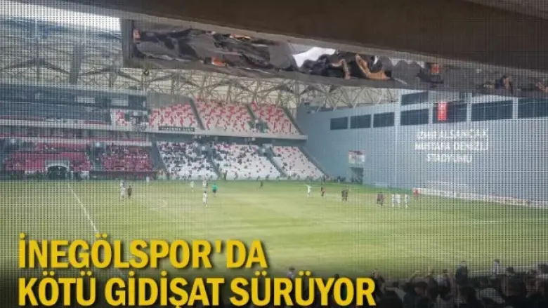 İnegölspor'da kötü gidişat sürüyor
