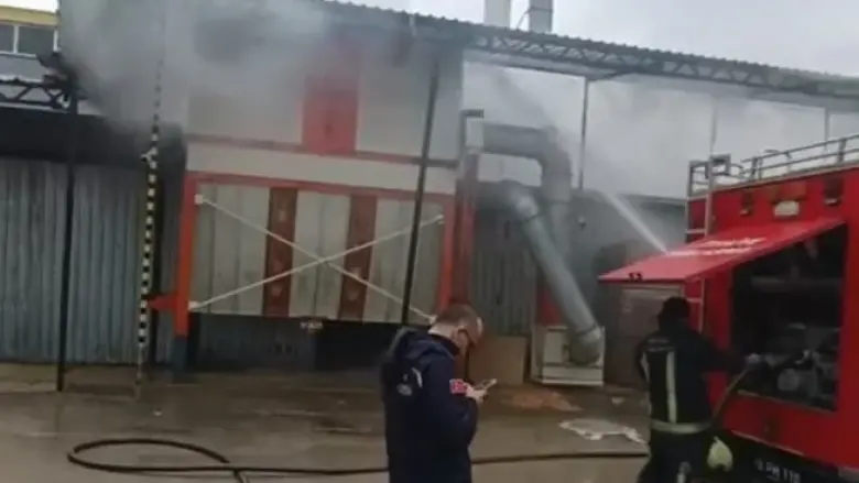 İnegöl'de korkutan yangın