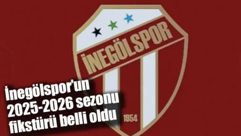 İnegölspor’un 2025-2026 sezonu fikstürü belli oldu