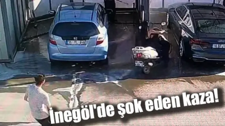 İnegöl'de şok eden kaza!