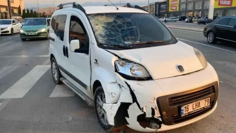 İnegöl'de korkutan kaza