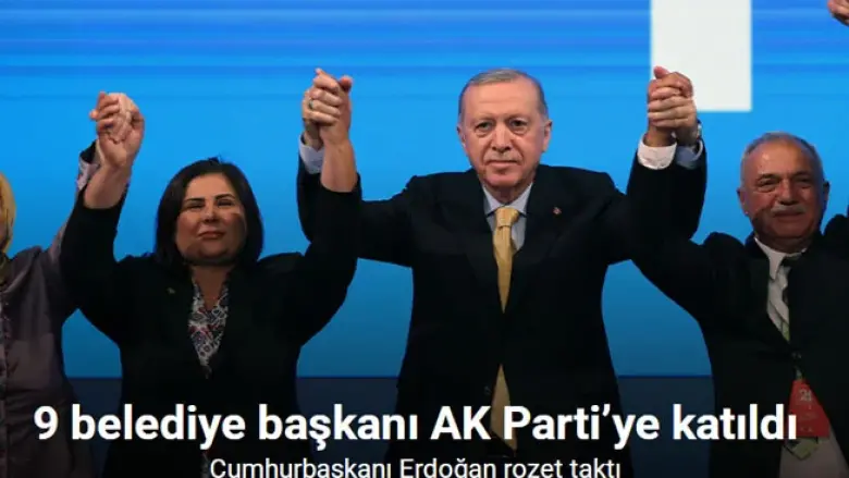 9 belediye başkanı AK Parti’ye katıldı