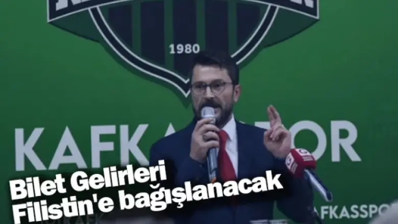 Bilet Gelirleri Filistin'e bağışlanacak