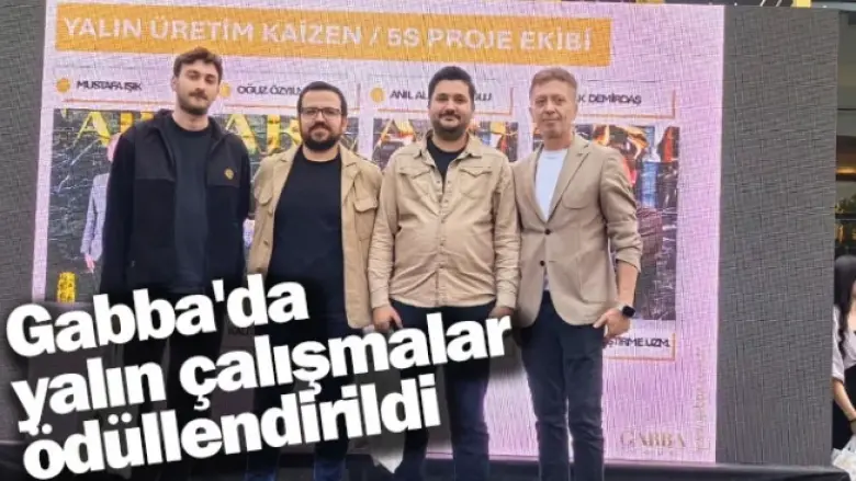 Gabba'da yalın çalışmalar ödüllendirildi