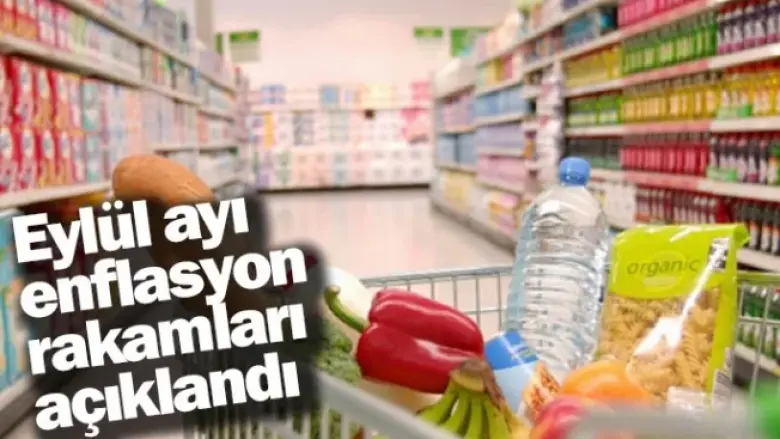 Eylül ayı enflasyon rakamları açıklandı