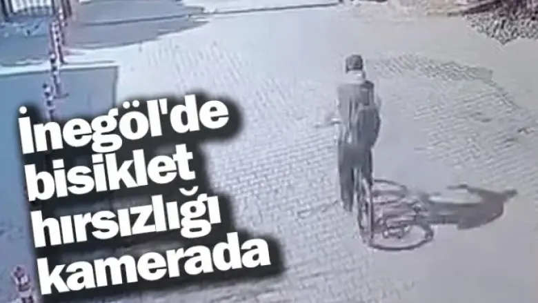 İnegöl'de bisiklet hırsızlığı kamerada
