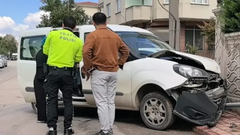 İnegöl'de korkutan kaza