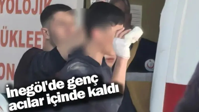 İnegöl'de genç acılar içinde kaldı