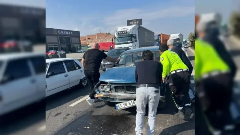 İnegöl'de zincirleme kaza