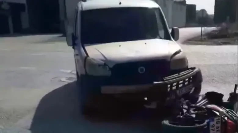 İnegöl'de korkutan kaza