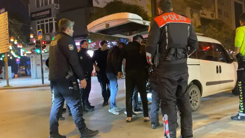 İnegöl'de gece vakti hareketli anlar