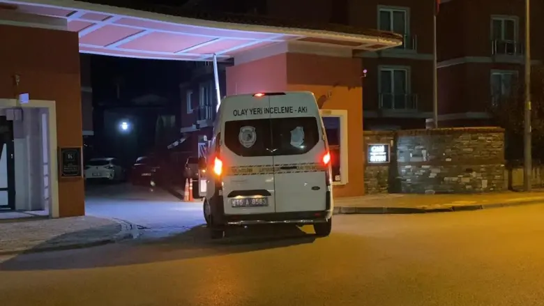 Park halindeki araca yorgun mermi isabet etti