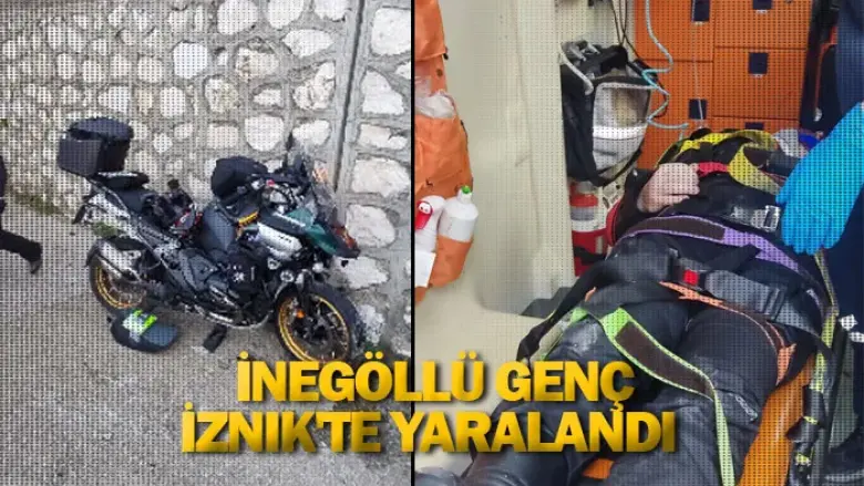 İnegöllü genç İznik'te yaralandı