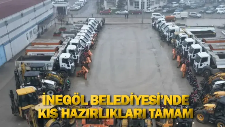 İnegöl Belediyesi’nde Kış Hazırlıkları Tamam