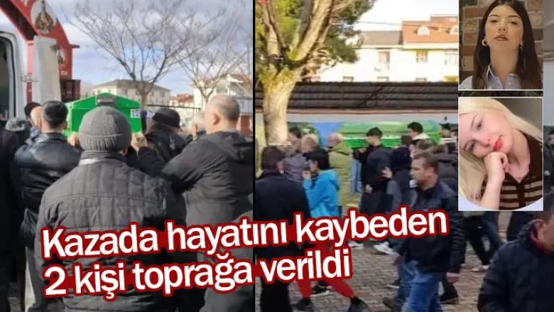 İnegöl'de kazada hayatını kaybeden 2 kişi toprağa verildi