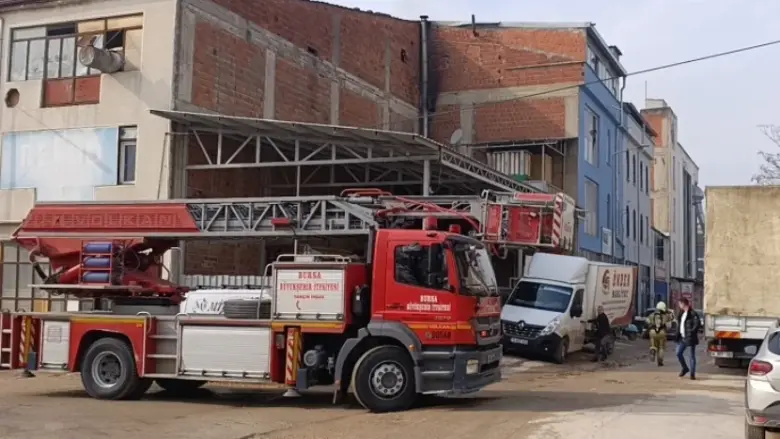 İnegöl'de korkutan yangın