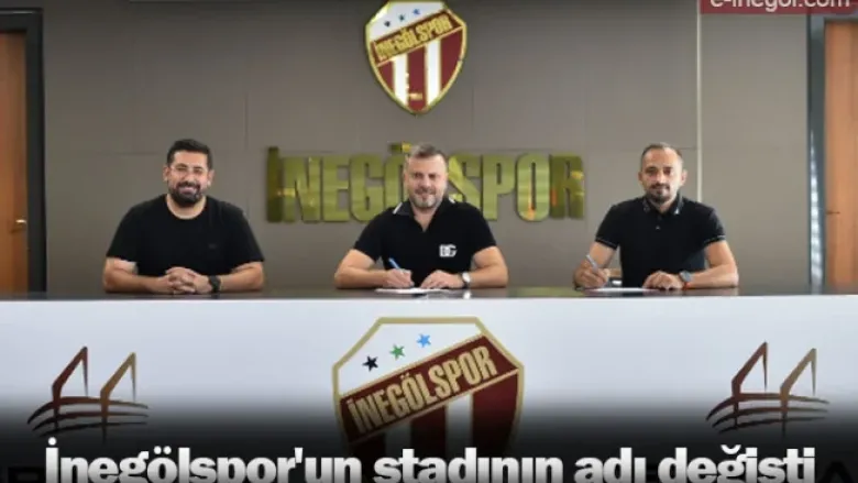 İnegölspor'un stadının adı değişti