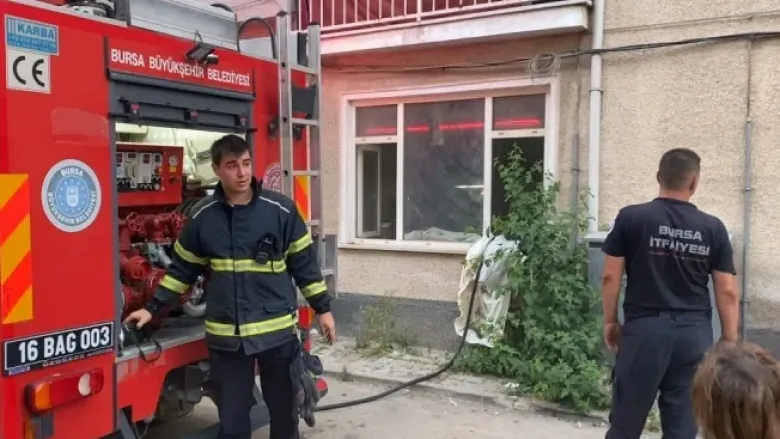 İnegöl'de korkutan yangın