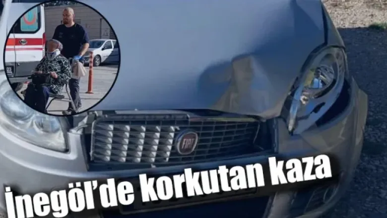 İnegöl'de korkutan kaza