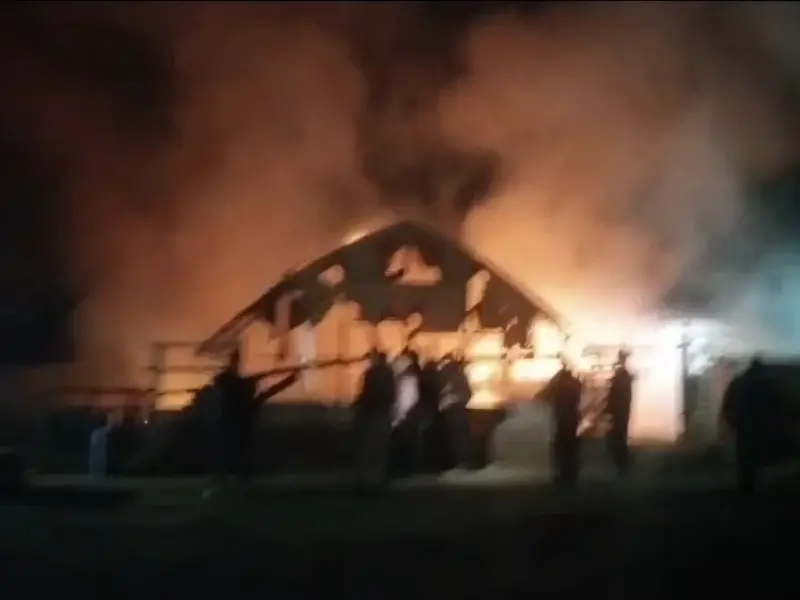 İnegöl'de çiftlik yangını