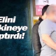 Elini makineye kaptırdı!