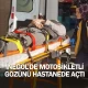 İnegöl'de motosikletli gözünü hastanede açtı