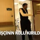 İşçinin kolu kırıldı