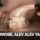 İnegöl'de otomobil alev alev yandı!
