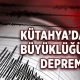 Kütahya merkezli deprem Bursa'da da hissedildi