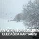 Nisan ayının son günlerinde Uludağ'da kar yağışı