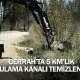 Cerrah’ta 5 Km’lik Sulama Kanalı Temizlendi