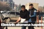 Elektrik akımına kapıldı