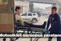 Motosiklet sürücüsü yaralandı