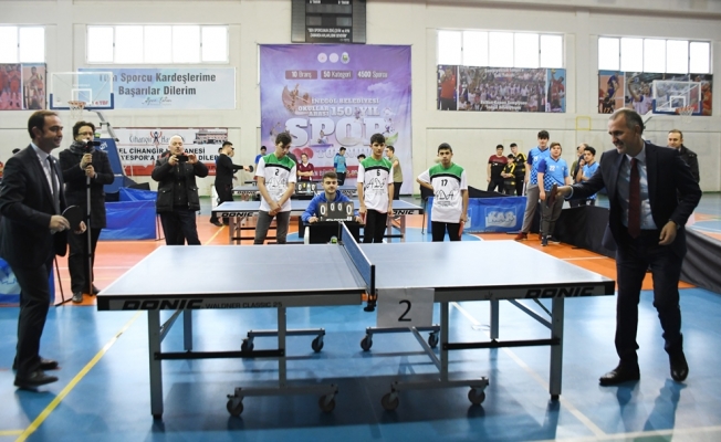 150. Yıl Okullar Arası Spor Turnuvası Start Aldı