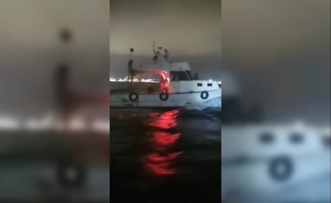 Bursa Gemlik’te trol teknesi yakalandı