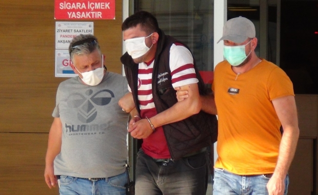 Bursa’da kamyonet çaldı, adliyeye sevk edilirken maskeyle gözünü kapattı